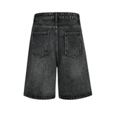 Retro Washing Water Denim Shorts Men